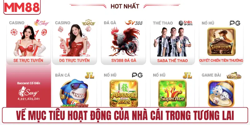Về mục tiêu hoạt động của nhà cái trong tương lai
